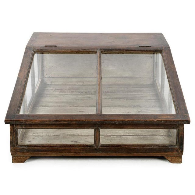 Wooden Display Case on Legs For Sale - Image 8 of 8