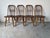 Vintage Virginia House Solid Oak Windsor-Style Dining Chairs – Set of 4 For Sale - Image 4 of 13