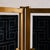 French Gilt-Metal + Patinated Gold-Leaf Folding Screen, 1970s For Sale - Image 9 of 11