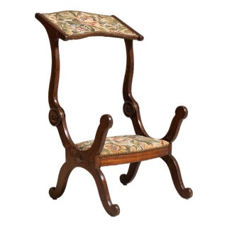 Oak Armchair with Tapestry Upholstery, Antique, France, 19th Century For Sale