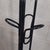 Metal Glossy Black Metal Floor Coat Hanger, 1980 For Sale - Image 7 of 12