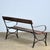 Riveted Iron Park Bench, 1920s For Sale - Image 13 of 14