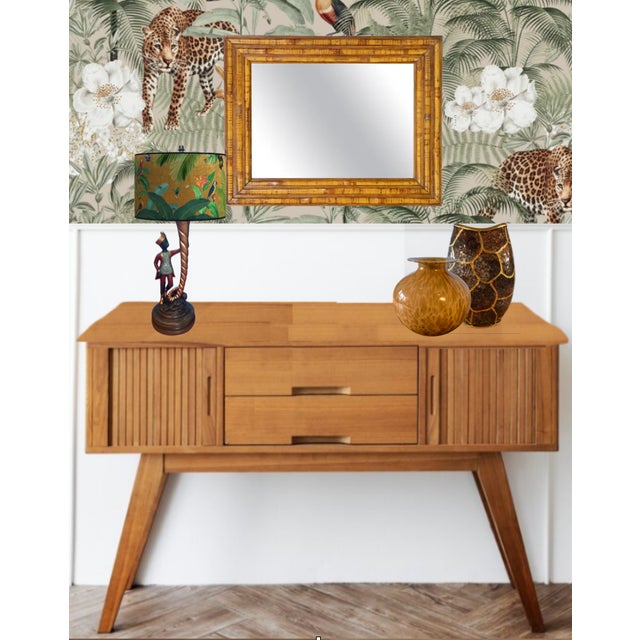 Late 20th Century Vintage Monkey in Moroccan Attire Cornucopia Table Lamp For Sale - Image 5 of 12