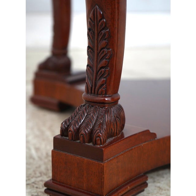 Brown Kindel Round Mahogany Inlaid End Table For Sale - Image 8 of 13