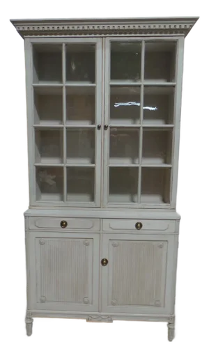 Swedish Gustavian Glass Top Display Cabinet