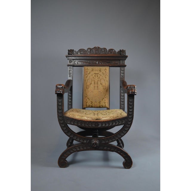 Wood Antique Portuguese Armchair, Late 18th / Early 19th Century For Sale - Image 7 of 8