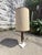 Mid-Century Modern Danish Style Mid Century Walnut and Brass Table Lamp For Sale - Image 3 of 13