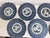 Antique Blue and White Plates - Set of 11 - Scalloped Edge - 8.25" Round - End Edo or Beginning Meiji Period For Sale - Image 4 of 18