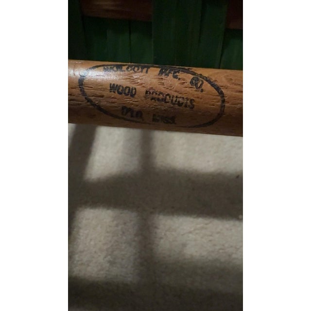 Antique Child’s Rocking Chair c.1905–1925 – Wolcott Mfg. Co., Indiana – Original Paint & Maker’s Stamp For Sale - Image 12 of 12