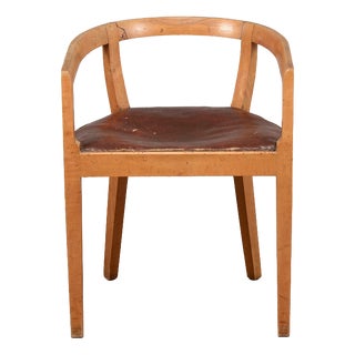 Art Deco Armchair with Deep Seat For Sale