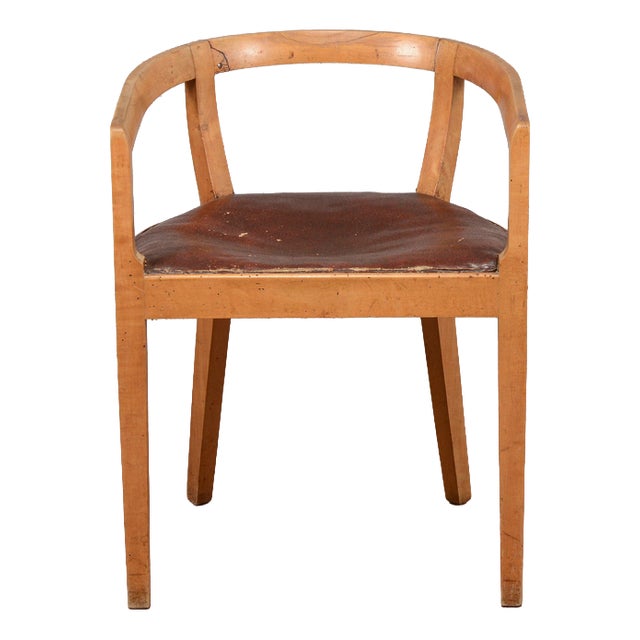 Art Deco Armchair with Deep Seat For Sale
