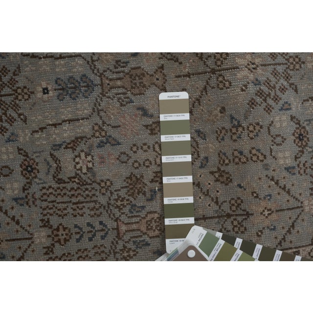 Mid 20th Century Vintage Turkish Long Runner - Floral Stair Carpet 2'7" X 24'7" For Sale - Image 12 of 13