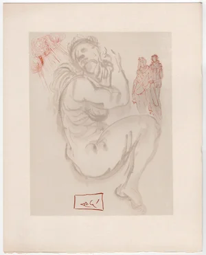 Salvador Dali, The Siren of the Dream, 1964, Original Woodcut