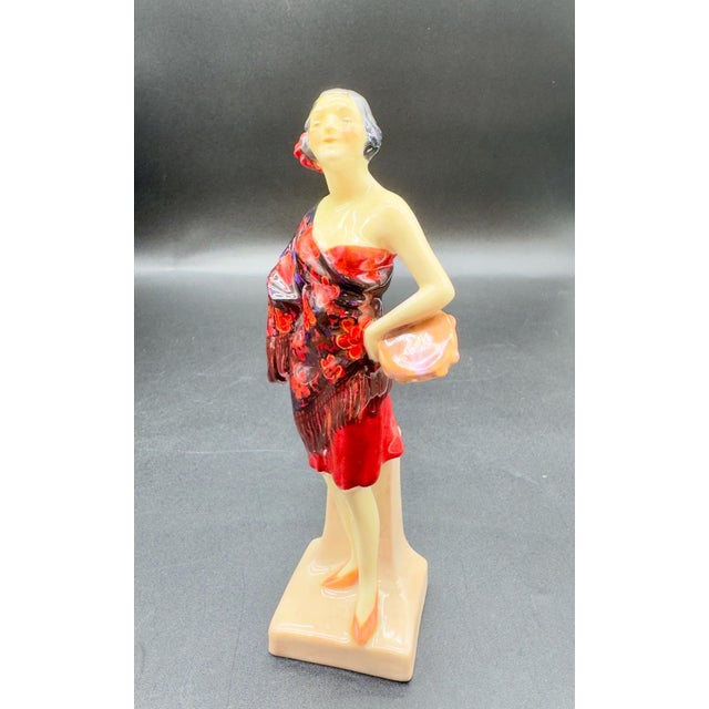 Ceramic Vintage Royal Doulton “Carmen” Figurine ( 1928-1938 ) Signed For Sale - Image 7 of 8