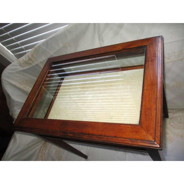 Wood Vintage Brandt Furniture Federal Style Mahogany Brighton Court Curio Table For Sale - Image 7 of 10