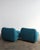 1970s Italian Tubular Lounge Chairs in Blue Bouclé — A Pair For Sale - Image 11 of 12