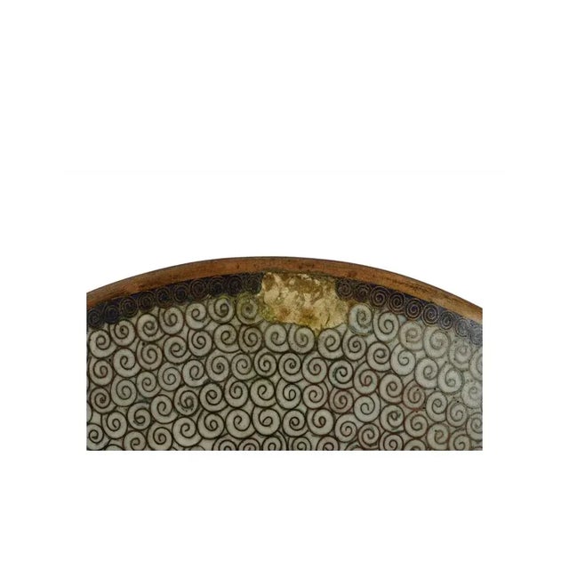 Late 19th Century Antique Japanese Meiji Era Cloisonne Enamel Plate Goto For Sale - Image 5 of 5