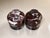 Stone Handcrafted Marble Salt Cellar Set of 2 – Red Marble Lidded Salt & Spice Containers For Sale - Image 7 of 8
