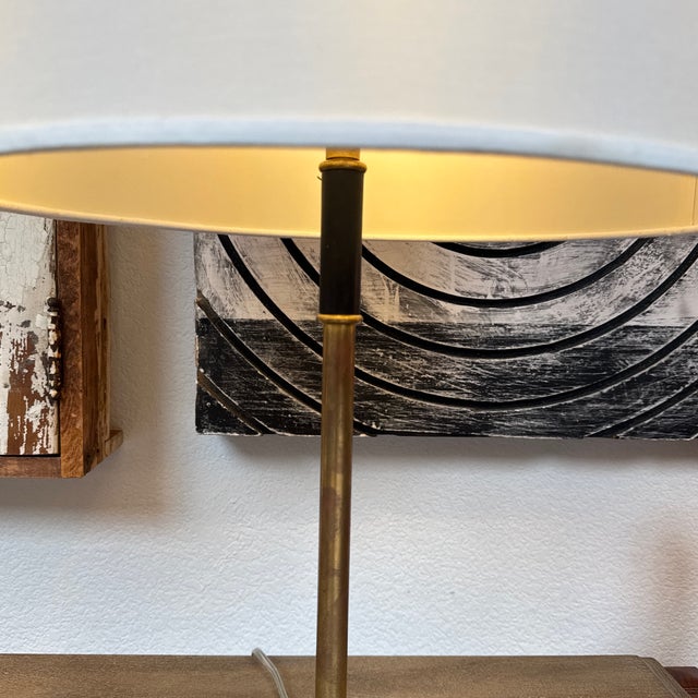 Brass Table Lamp Horse Head Finial, Vintage For Sale - Image 11 of 13
