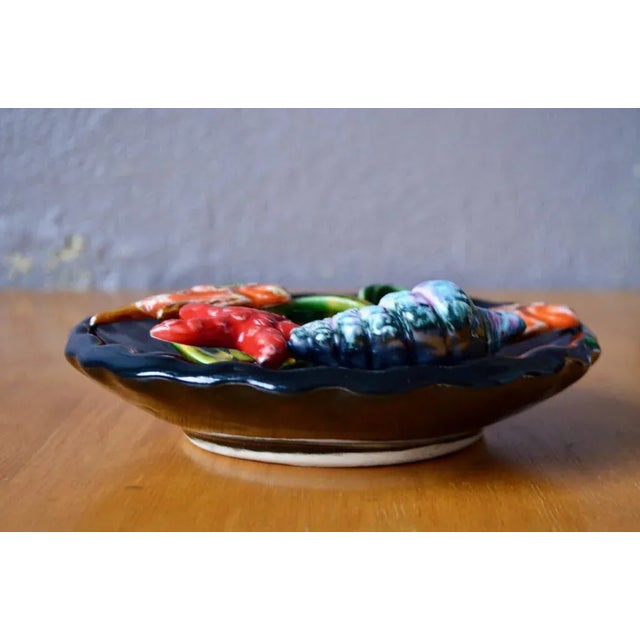 1960s French Riviera Style Ceramic Fish Bowl, 1960s For Sale - Image 5 of 9