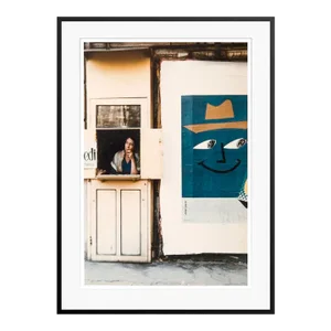 Parisian Ticket Seller 1950s by Peter Cornelius Framed C-Print