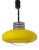 Vintage Italian Patented Pendant Lamp in Yellow, 1970s For Sale
