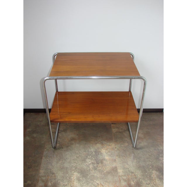 Bauhaus B12 Side Table by Marcel Breuer for Thonet, Czechoslovakia, 1930s For Sale - Image 4 of 16