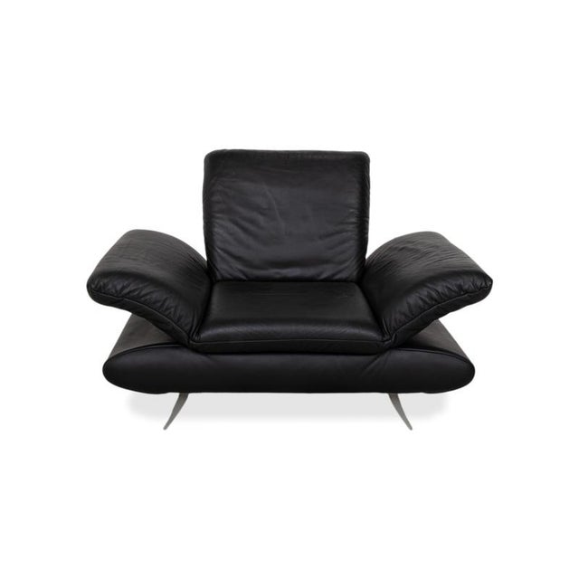 Rossini Lounge Chair in Black Leather from Koinor For Sale - Image 12 of 16