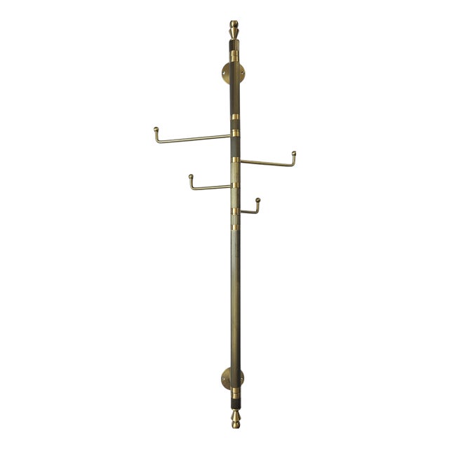 Mid-Century Brass Coat Rack, Germany, 1970s For Sale