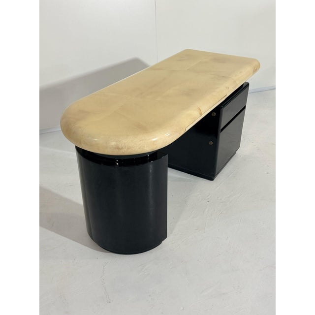 Animal Skin Enrique Garcel Goatskin Desk, 1970 For Sale - Image 7 of 8