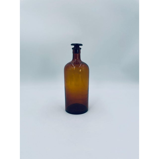 Vintage Glass Pharmacy Bottle, 1965 For Sale - Image 6 of 6