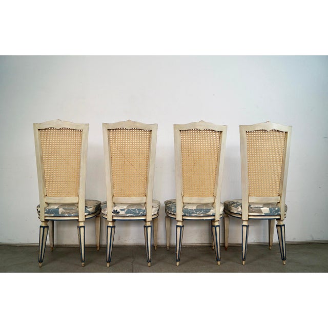 Shabby Chic 1960’s Hollywood Regency Italian Style Dining Chairs by Karges - Set of 4 For Sale - Image 3 of 12