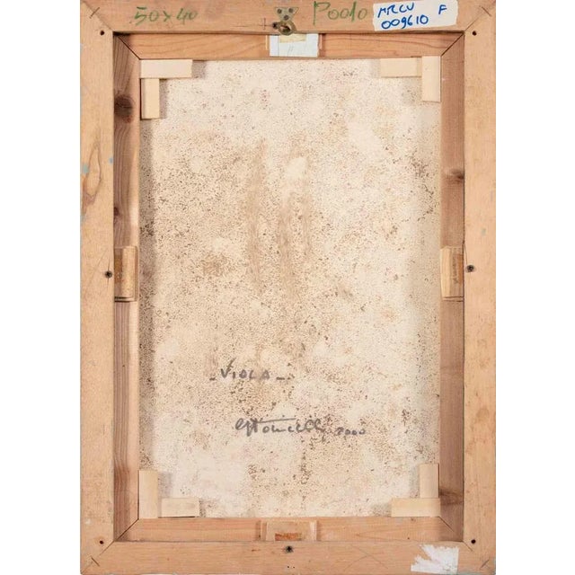 Unknown, Viola, Oil Painting, 2000 For Sale - Image 4 of 5