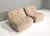 Nuvolone lounge chairs by Rino Maturi for MIMO PADOVA. The fabric is made of thick high-end beige/creme wool. It has been...
