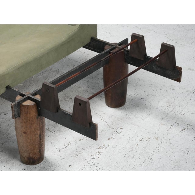 Modular Sofa in Steel and Fabric attributed to Jorge Zalszupin in Hardwood, Brazil, 1960s For Sale - Image 10 of 13