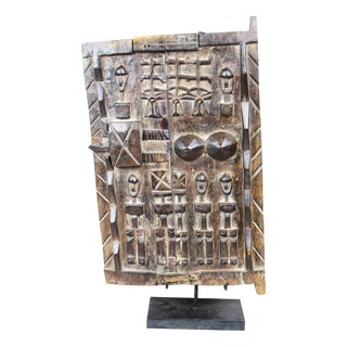 Dogon Granary Door on Stand For Sale