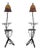 Pair Industrial Studio Crafted Iron Floor Lamps For Sale