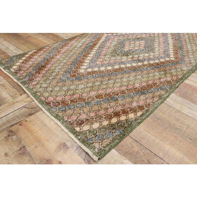 Textile Vintage Turkish Sivas Rug, 03'09 X 06'04 For Sale - Image 7 of 10