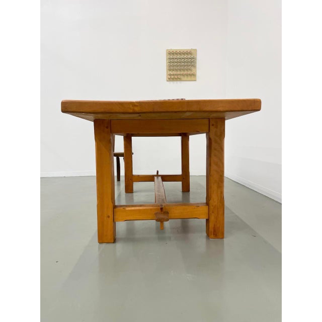 Vintage Elm Farm Table, 1950s For Sale - Image 15 of 18