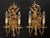 1950s Spanish Empire Cast Brass Winged Goddess Nike Victory 2-Light Wall Sconces - A Symmetrical Pair For Sale - Image 9 of 12