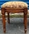 French French Style Carved Fruitwood Ottomans Stools in Needlepoint Leopard - Pair For Sale - Image 3 of 7