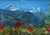 Max rabes 1868 samter - 1944 vienna view from the obersalzberg towards the hochkalter and reiter alpe, 1930/1940 oil on...