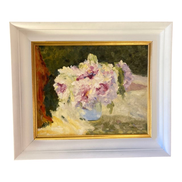 Impressionist Style Floral Painting For Sale