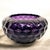 This mid century rose bowl by Fostoria American features richly colored amethyst glass with a faceted geometric exterior...