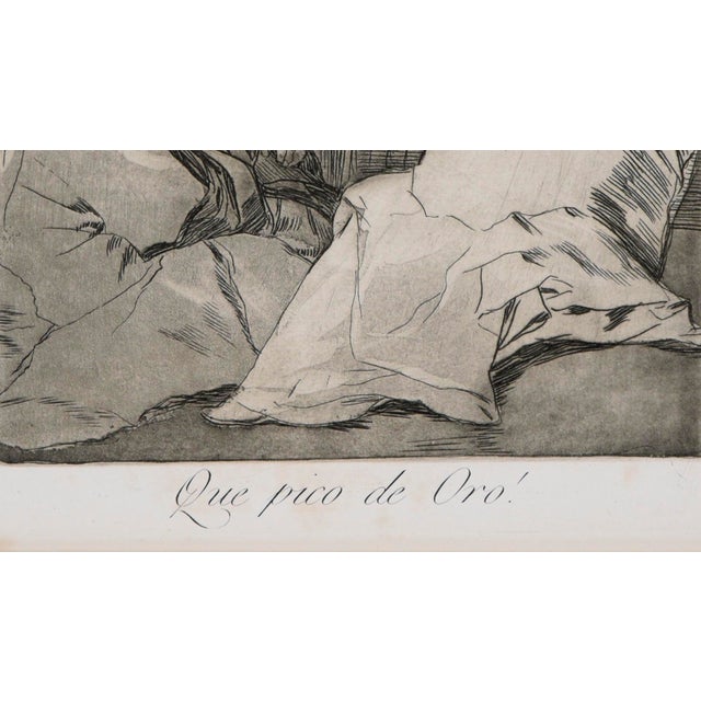 Renaissance "Que Pico De Oro" (What a Golden Beak) by Francisco Goya For Sale - Image 3 of 8