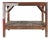 French Industrial Console Table in Wood, 1920s For Sale