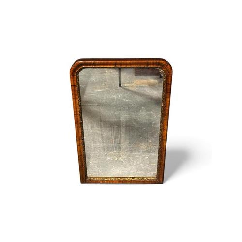 Early Georgian Walnut Wall Mirror, Original Worn Glass. This is an antique so will have signs of use and wear, although...