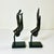 Metal Mid-Century Asian Boho Chic Cast Metal Buddha Hands Sculpture - Set of 2 For Sale - Image 7 of 13