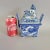 Chinoiserie Chinese Blue and White Porcelain Ding-Form Censer With Foo Dog Finial, Circa 1970s For Sale - Image 3 of 12