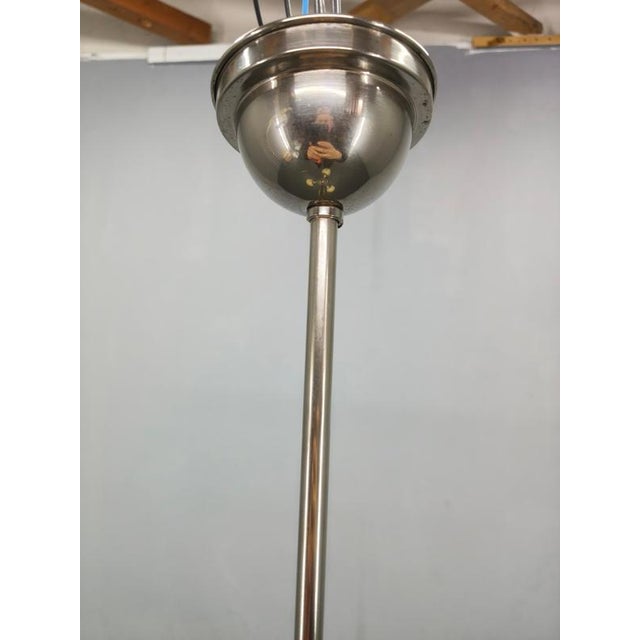 Bauhaus Czechoslovakian Globe Chandelier, 1930s For Sale - Image 9 of 13